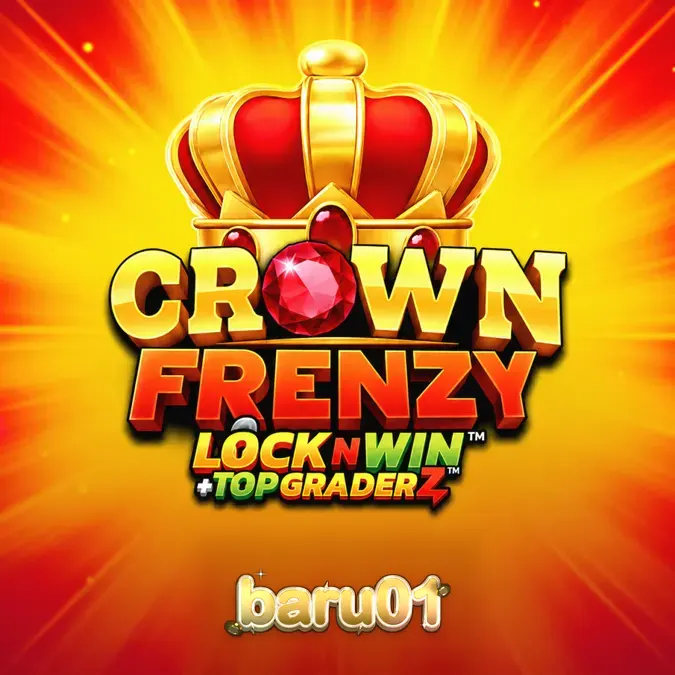 Tampilan visual permainan slot Crown Frenzy LockNWin dengan simbol mahkota dan mekanisme respin.